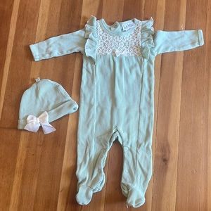 Nicole Miller Footies w/ matching cap